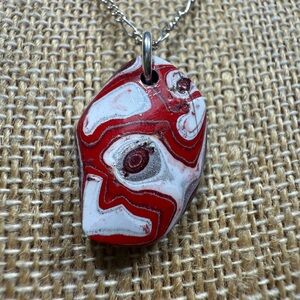 Detroit Agate Fordite Pendant